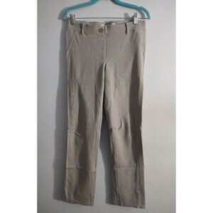 Betabrand  Womens Straight Leg Dress Yoga Pants Light Gray  Size M Long